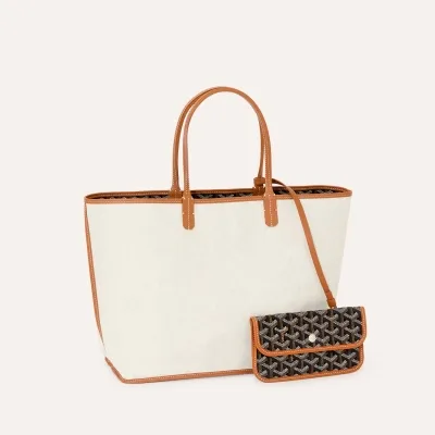 SAC SAINT LOUIS CROC PM INITIALES 블랙 & 탄