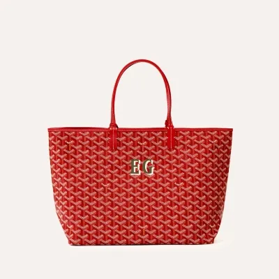 SAC SAINT LOUIS CROC PM INITIALES Red