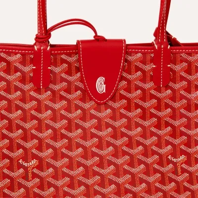 SAC SAINT LOUIS CROC PM INITIALES Red