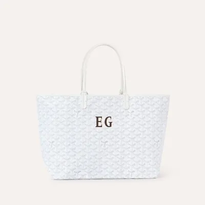 SAC SAINT LOUIS CROC PM INITIALES ホワイト