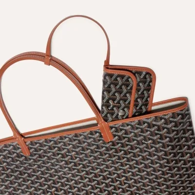 SAC SAINT LOUIS GM BANDES INITIALES Noir & Naturel