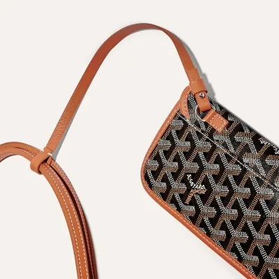 SAC SAINT LOUIS GM BANDES INITIALES Noir & Naturel