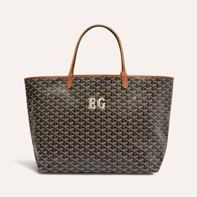 SAC SAINT LOUIS GM INITIALES Black & Tan