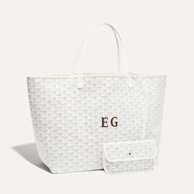 SAC SAINT LOUIS GM INITIALES Blanc
