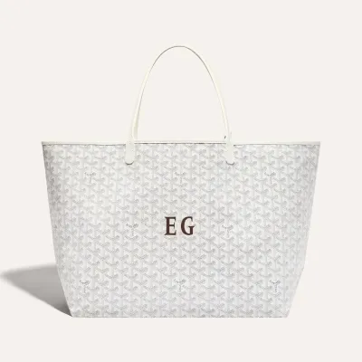 SAC SAINT LOUIS GM INITIALES Blanc