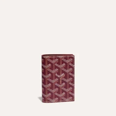 PORTE-CARTES SAINT MARC 2 버건디