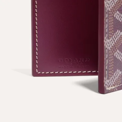 PORTE-CARTES SAINT MARC 2 버건디