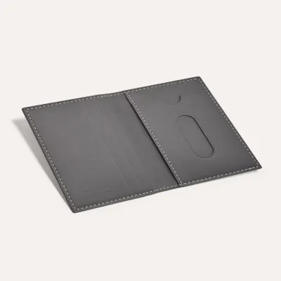 PORTE CARTES SAINT MARC 2 INITIALES Grey