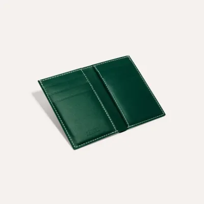 PORTE-CARTES SAINT PIERRE BANDES INITIALES ECO Green