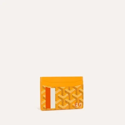 PORTE-CARTES SAINT SULPICE BANDES INITIALES ECO Yellow