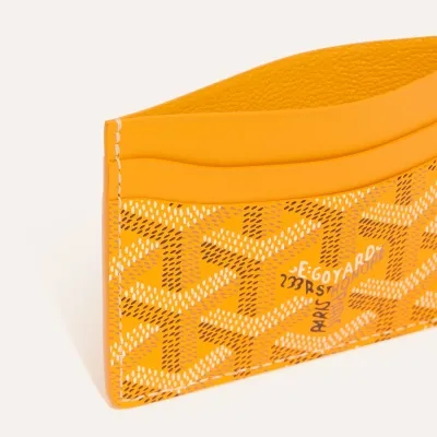 PORTE-CARTES SAINT SULPICE BANDES INITIALES ECO Yellow