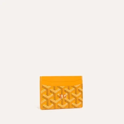 PORTE-CARTES SAINT SULPICE INITIALES ECO 옐로우