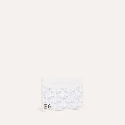PORTE-CARTES SAINT SULPICE INITIALES ECO White