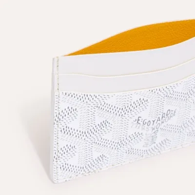 PORTE-CARTES SAINT SULPICE INITIALES ECO White