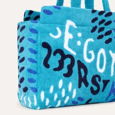 SAC EPONGE TERRY PM Turquoise