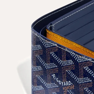 PORTEFEUILLE VICTOIRE BANDES INITIALES ECO Navy Blue