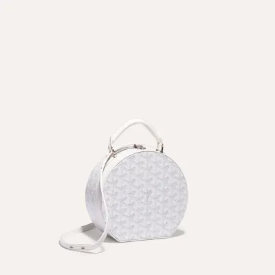The Alto Hatbox Trunk Bag - White