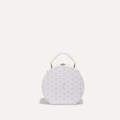 The Alto Hatbox Trunk Bag - White