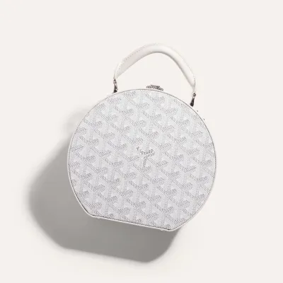 The Alto Hatbox Trunk Bag - White