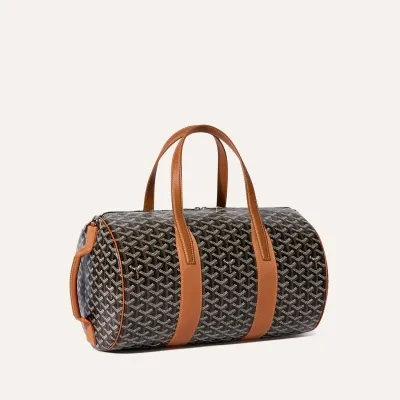 Barrel 40 Sports Bag  - Black & Tan