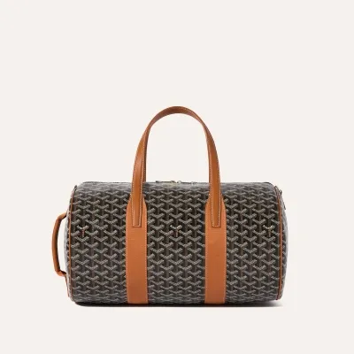 Barrel 40 Sports Bag  - Black & Tan