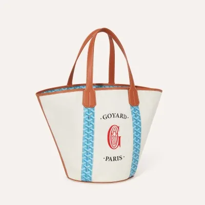 Belharra Bag - Turquoise & Tan