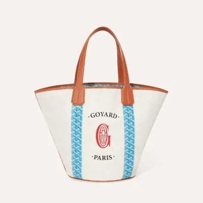 Belharra Bag - Turquoise & Tan