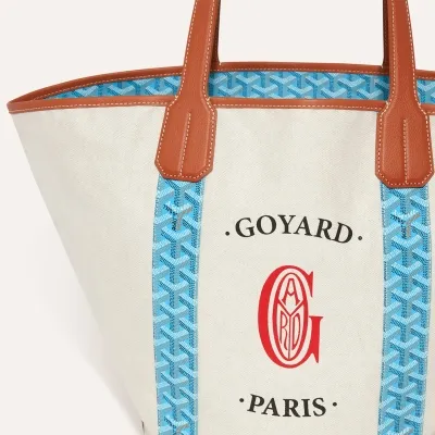 Belharra Bag - Turquoise & Tan