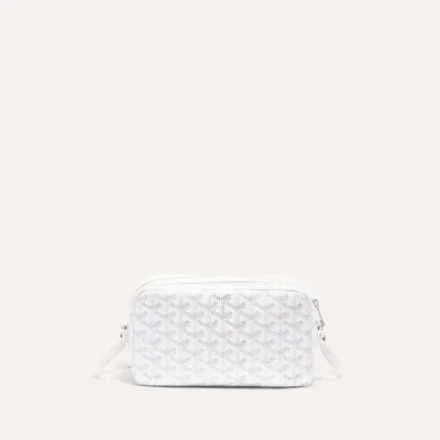 Cap-Vert bag Stripes and Initials - White