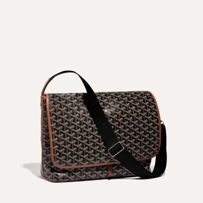Capetien MM Messenger Bag - Black & Tan