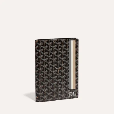 Castiglione Cover Stripes and Initials - Black