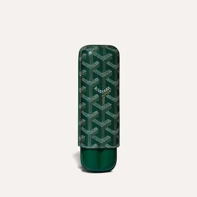 Churchill 2 Cigar Case - Green