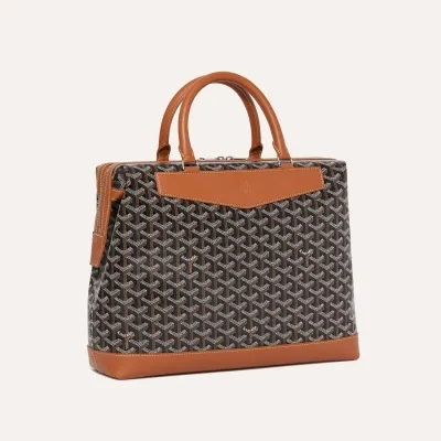 Cisalpin Document Case - Black & Tan
