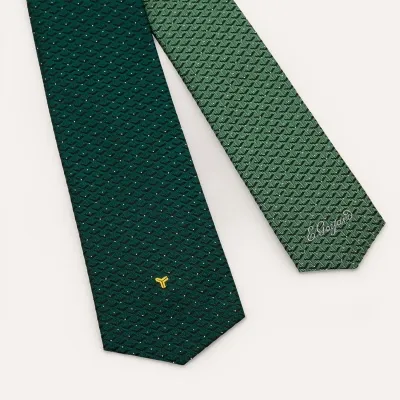 Eldredge Bicolore tie - Green