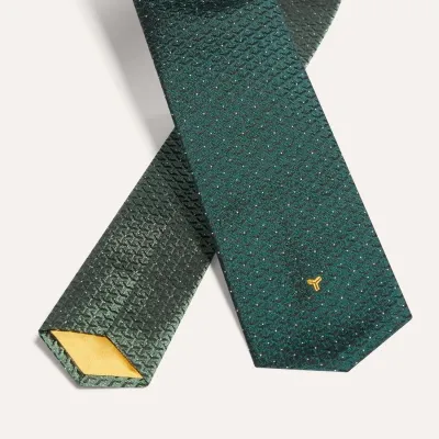 Eldredge Bicolore tie - Green