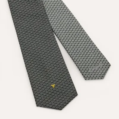 Eldredge Bicolore tie - Grey