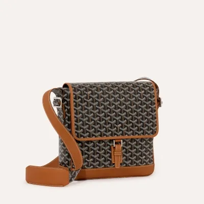 Grand Bleu Messenger Bag - Black & Tan