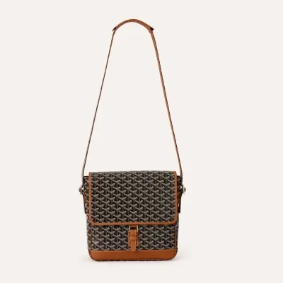 Grand Bleu Messenger Bag - Black & Tan