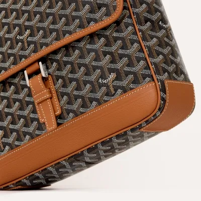 Grand Bleu Messenger Bag - Black & Tan