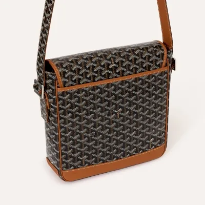 Grand Bleu Messenger Bag - Black & Tan