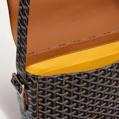Grand Bleu Messenger Bag - Black & Tan
