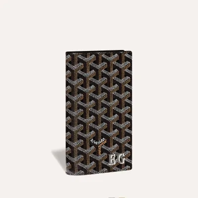 Saint-Lambert Wallet Initials - Black