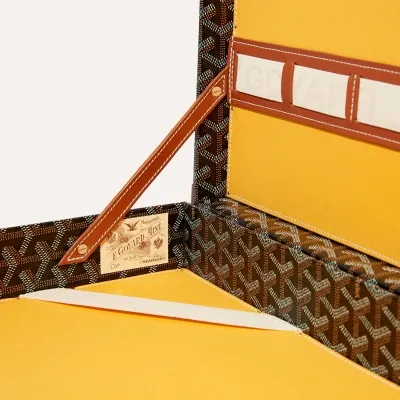 Manoir PM Document Case - Black & Tan