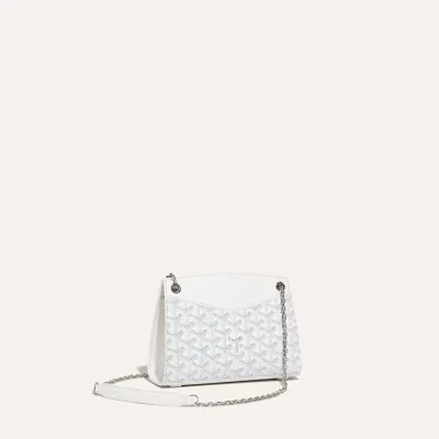 Rouette Structuré Mini Bag - White
