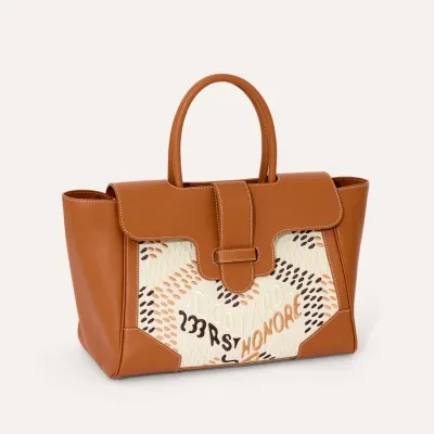 Saïgon tote bag Embroidery - Tan