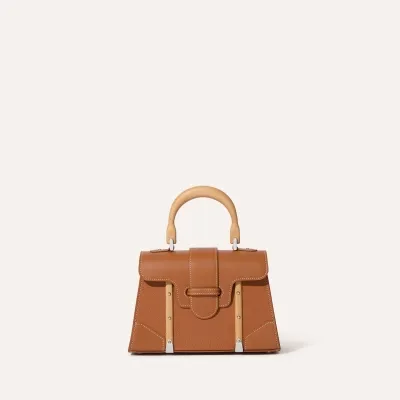 Saïgon Mini bag grained leather  - Tan