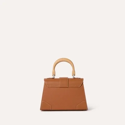 Saïgon Mini bag grained leather  - Tan