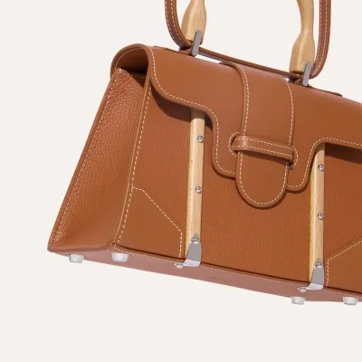Saïgon Mini bag grained leather  - Tan