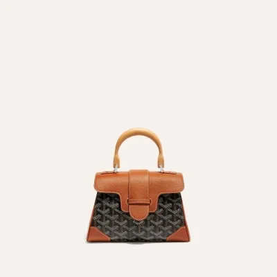 Saïgon Souple Mini Bag - Black & Tan