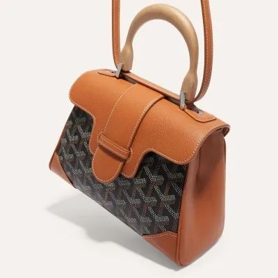 Saïgon Souple Mini Bag - Black & Tan